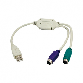 ADAPTADOR USB M A 2X PS2 H LOGILINK AU0004A