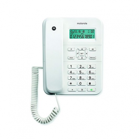 TELEFONO CON CABLE DIGITAL MOTOROLA CT202 BLANCO