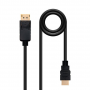 CABLE DISPLAY PORT M A HDMI M 3M NANOCABLE NEGRO