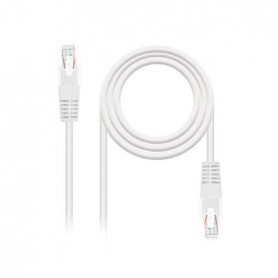 CABLE RED UTP CAT6 RJ45 NANOCABLE 1M BLANCO AWG24 1020040
